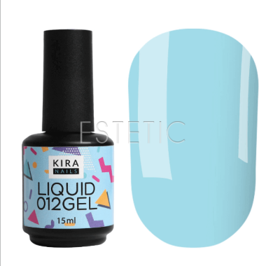 Рідкий гель Kira Nails Liquid Gel 012 (блакитний), 15 мл