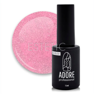 Гель-лак ADORE Gel Polish S-02 strawberry, ягідний сорбет із шиммером, 8 мл