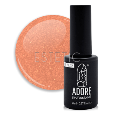 Гель-лак ADORE Gel Polish S-05 papaya, папайа сорбет із шиммером, 8 мл