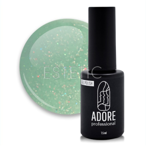 Гель-лак ADORE Gel Polish S-06 julep, м'ятний сорбет із шиммером, 8 мл