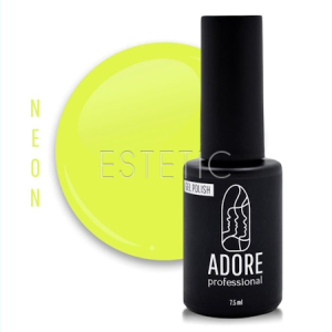 Гель-лак ADORE Gel Polish N-06 lemon, лимонний неон, 8 мл