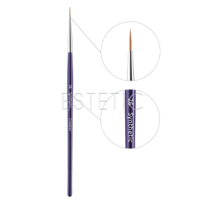 Пензлик Synthetic #26 CREATOR для брів тонкий, синя ручка