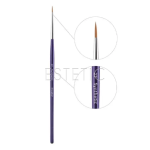 Пензлик Synthetic #27 CREATOR для брів тонкий, синя ручка