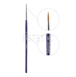 Пензлик Synthetic #28 CREATOR для брів тонкий, синя ручка