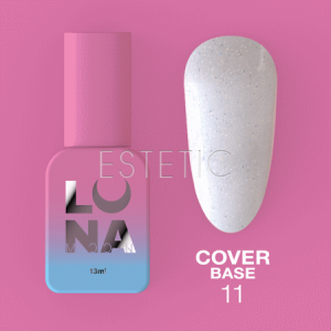 База LUNA Cover Base №11 камуфлююча, молочна з мікроблиском, 13 мл