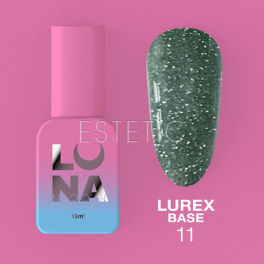 База LUNA Lurex Base №11 светоотражающая, зеленая полынь, 13 мл