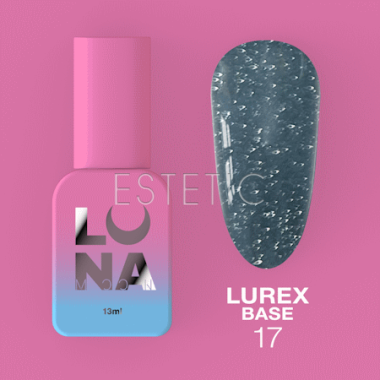 База LUNA Lurex Base №17 світловідбивна, сірий, 13 мл