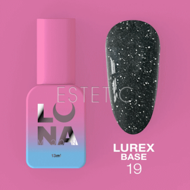 База LUNA Lurex Base №19 светоотражающая, мокрый асфальт, 13 мл