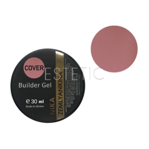 Камуфлюючий гель Nika Zemlyanikina Builder Gel Cover пастельний натурально-рожевий, 30 мл