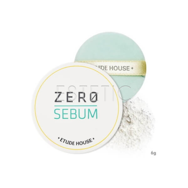 Минеральная рассыпная прозрачная матирующая пудра Etude House Zero Sebum drying Powder, 6 г