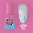 База Luna Tutti Frutti Base №20 молочно-белая с разноцветными фигурками, 13 мл