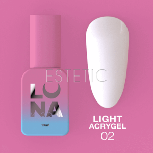 Рідкий гель Luna Light Acrygel №2 білий, 13 мл