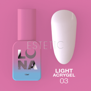 Рідкий гель Luna Light Acrygel №3 молочний, 13 мл