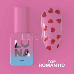 Топ LUNA Top Romantic з червоними серцями, без липкого шару, 13 мл