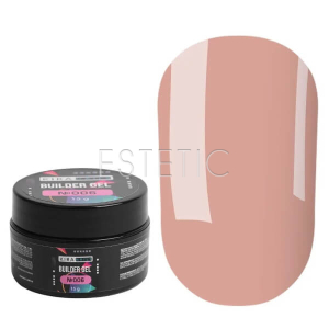 Гель для наращивания Kira Nails Builder Gel 006 конструирующий, розово-бежевый пудровый, 15 г