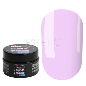 Гель для наращивания Kira Nails Builder Gel 011 конструирующий, светлая сирень, 15 г