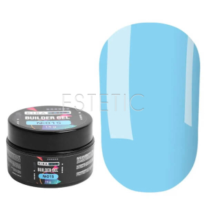 Гель для наращивания Kira Nails Builder Gel 015 конструирующий, голубой, 15 г