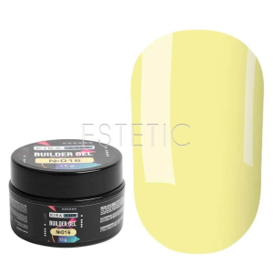Гель для наращивания Kira Nails Builder Gel 016 конструирующий, светло-желтый, 15 г