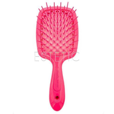 Щетка для волос Janeke Superbrush SMALL оригинал, розовый неон