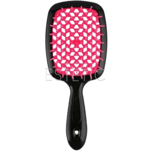 Щетка для волос Janeke Superbrush SMALL оригинал, черная с малиной