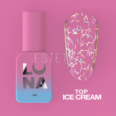 Топ LUNA Top Ice Cream с разноцветной соломкой,13 мл