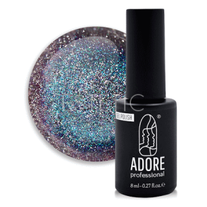 Гель-лак ADORE Gel Polish cat's eye Z-02 світловідбивний фіолетово-бірюзовий, 8 мл