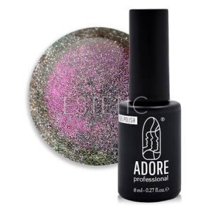 Гель-лак ADORE Gel Polish cat's eye Z-03 світловідбивний малиновий з фіолетовим, 8 мл