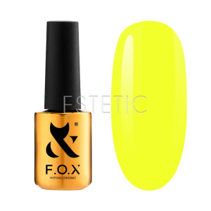 Гель-лак F.O.X Spectrum 137 sun glare, неоновый ярко-желтый, 7 мл