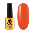 Гель-лак F.O.X Spectrum 139 mandarine, неоновый яркий оранж, 7 мл