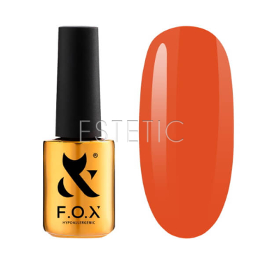 Гель-лак F.O.X Spectrum 139 mandarine, неоновий яскравий оранж, 7 мл