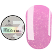 Гель SAGA Builder Gel magic 03 світло-рожевий з пластівцями поталі, 15 мл