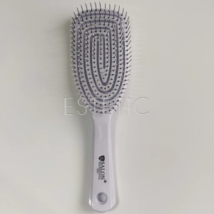 Щетка массажная продувная SALON Professional белая, черная 18221