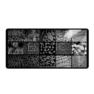 Пластина для стемпінгу RichColor-104, 12x6 тваринний принт