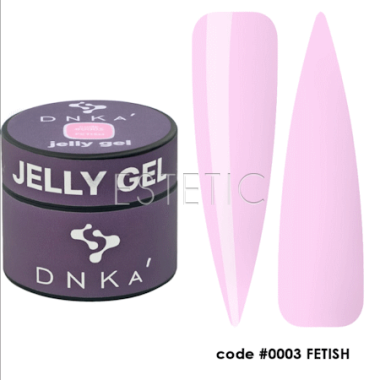 Гель желе DNKa Jelly Gel №03 Fetis холодний ніжно-рожевий, 15 мл