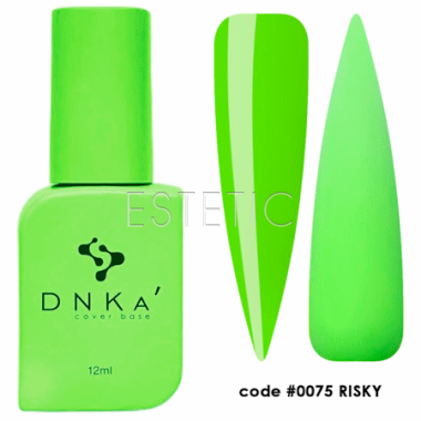 База DNKa Cover Base №0075 Riski неоновый ярко-салатовый лайм, 12 мл
