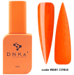 База DNKa Cover Base №0081 Citrus неонова помаранчева з срібною поталлю, 12 мл