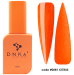 Фото 1 - База DNKa Cover Base №0081 Citrus неоновая оранжевая с серебристой поталью, 12 мл