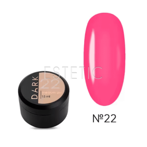 Жидкий гель DARK Medium Gel №22 малиново-розовый, 15 мл
