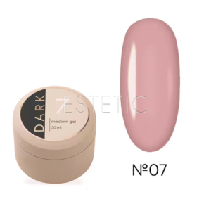Рідкий гель DARK Medium Gel №07 теплий рожевий нюд, 30 мл