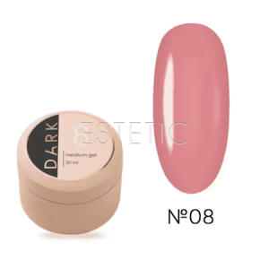 Жидкий гель DARK Medium Gel №08 холодный розовый нюд, 30 мл