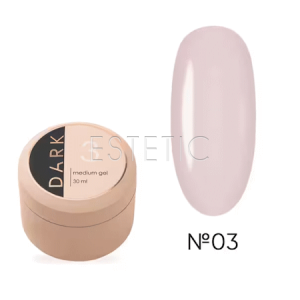 Рідкий гель DARK Medium Gel №03 рожево-молочний, 30 мл