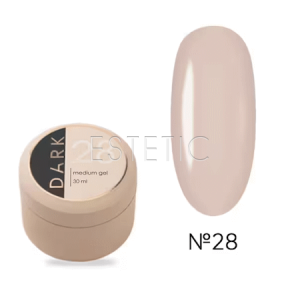 Жидкий гель DARK Medium Gel №28 холодный молочный беж, 30 мл