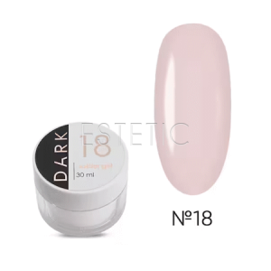 Гель DARK Builder Gel №18 моделирующий холодный молочно-розовый, 30 мл