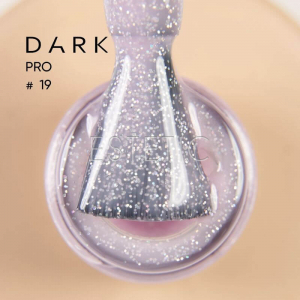 База DARK PRO base 19 камуфлююча світла пильно-бузкова з голографічним глітером,15 мл