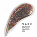 Фото 1 - Гель блестки DARK Diamond Gel 04 жидкая фольга розовое золото 4 мл, 5 г