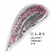 Фото 1 - Гель блестки DARK Diamond Gel 06 жидкая фольга розовое серебро 4 мл, 5 г