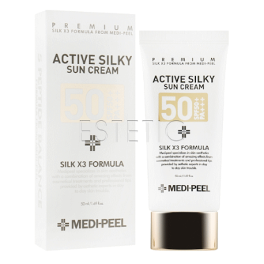 Крем солнцезащитный Medipeel Active Silky Sun Cream SPF50+ / PA+++, 50 мл