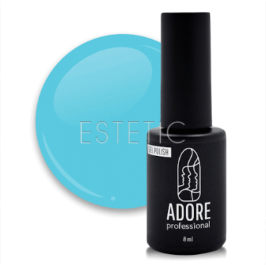 Гель-лак ADORE Gel Polish №262 lagoon, светло-голубой холодный, 8 мл