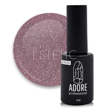 Гель-лак ADORE Gel Polish №435 radiant, светло-сиреневый с голографичным шиммером, 8 мл