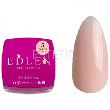 Гель для наращивания EDLEN Builder gel №05 молочно-розовый теплый, 15 мл